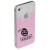 Silicone promotional adhesive cell phone wallet with removable adhesive tabs - Pink